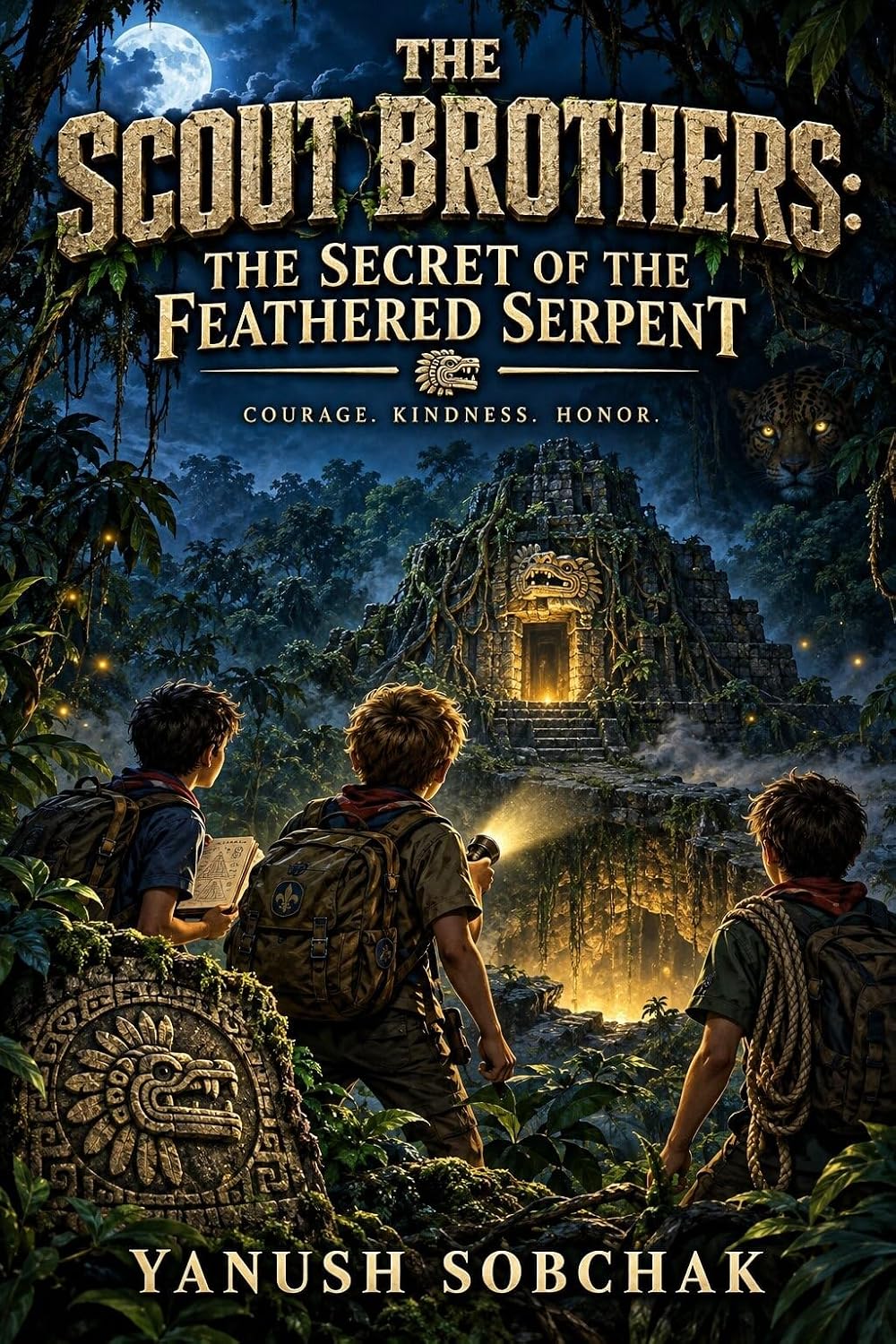 Cover of The Scout Brothers: The Secret of the Feathered Serpent